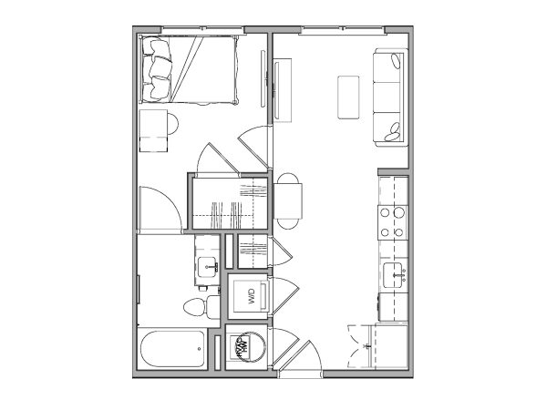 A1C A500-2 2D Floor Plan