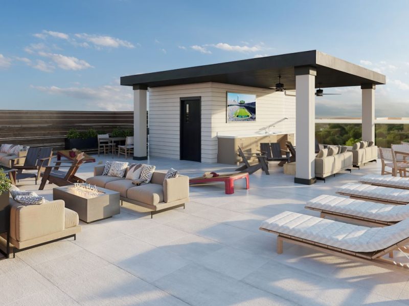 Rooftop Rooftop Lounge with Outdoor TV